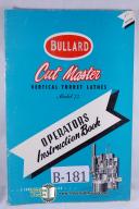 Bullard-Bullard Cut Master Mdl. 75 Instruction Operation Manual-75-01